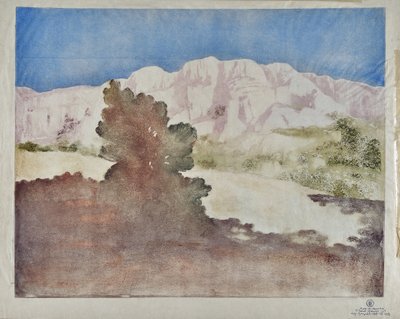 Vista da Vitória da Montanha Sagrada (óleo sobre tela) de Valère Bernard