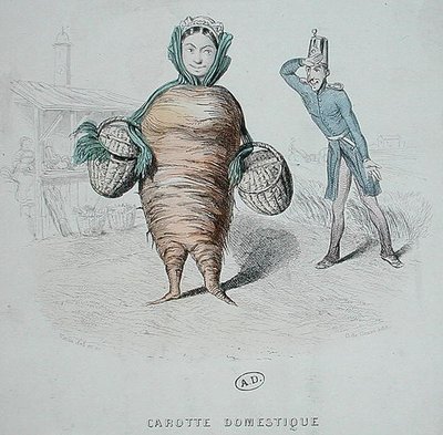 Desenho animado de um Servo como uma Cenoura (cor litho) de Varin Varin