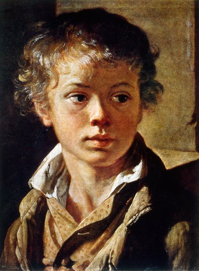 Retrato de um rapazinho de Vasili Andreevich Tropinin