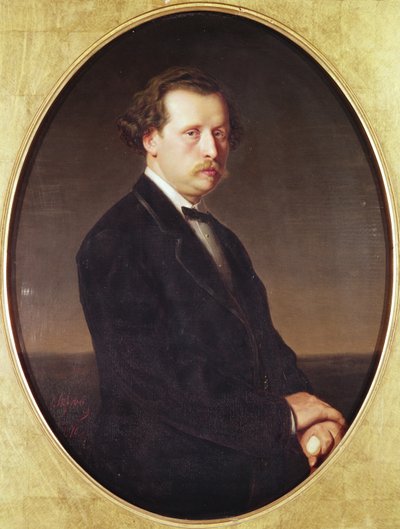 Retrato de NG Rubinstein de Vasili Grigorevich Perov