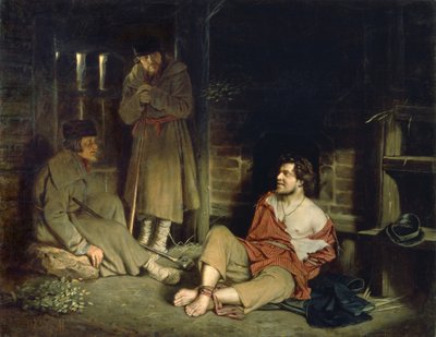 Um Valente Arrant Preso, 1873 de Vasili Grigorevich Perov