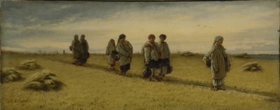 O retorno dos ceifeiros do campo na província de Ryazan, 1874 de Vasili Grigorevich Perov