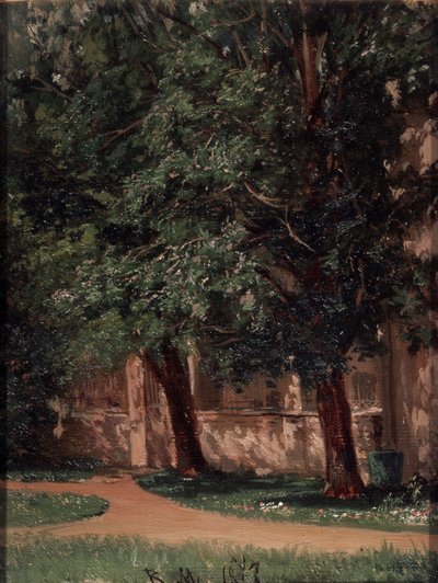 Perto da Casa Tretiakovs de Vasili Maksimovich Maksimov