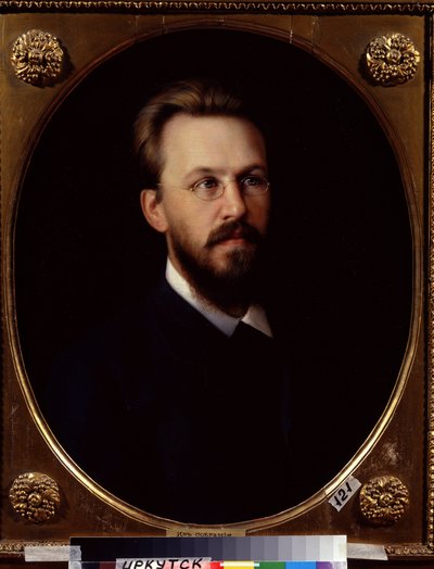 "Retrato de V. Sukachev (Sukachyev) fondateur du Irkutsk (Irkoutsk) Art Museum" Peinture de Vasili Petrovich Khudoyarov (1831-1892) 1882 State Art Museum Irkoutsk de Vasili Petrovich Khudoyarov