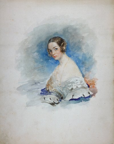 Retrato da princesa Maria Ivanovna Kochubey, née Baryatinskaya 1818-1843, 1846 de Vasili Semenovich Sadovnikov