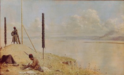 Piquete no Danúbio, 1878-1879 de Vasili Vasilievich Vereshchagin
