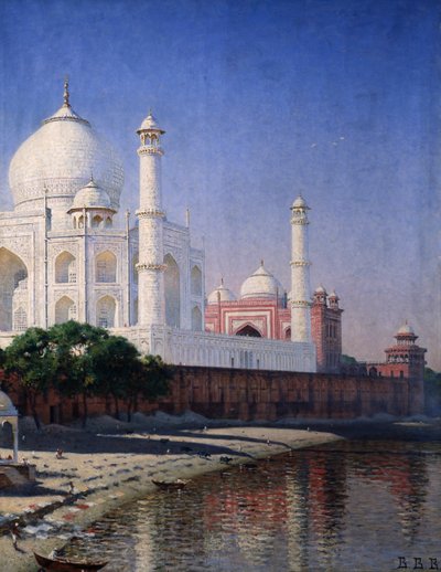 O Taj Mahal em Agra de Vasili Vasilievich Vereshchagin