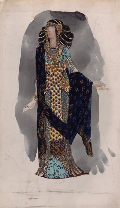 Figurino da série dançarinos orientais, 1900 de Vasili Vasilyevich Vladimirov