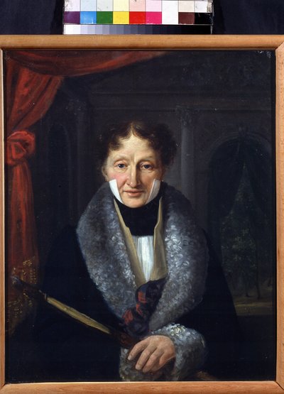Retrato do mestre do ballet Charles Louis Didelot (1767-1837). Pintura de Vasili Venediktovich Baranov (1792-1836). Óleo sobre tela, 46,5 x 37,5 cm de Vasili Venediktovich Baranov