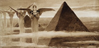 Os anjos das pirâmides de Vasilii Kotarbinsky