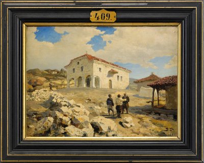 Uma igreja nos Balcãs, 1877 de Vasilij Dmitrievich Polenov