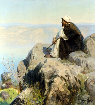 Dreams par Polenov, Vasili Dmitrievich (1844-1927). Óleo sobre tela de Vasilij Dmitrievich Polenov