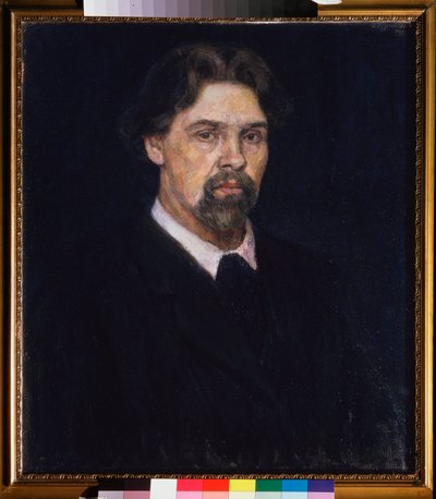 Autoretrato - Autorretrato - Pintura de Vasily Ivanovich Sourikov (Vasily Surikov ou Vasily Surikow) (1848-1916), óleo sobre tela de Vasilij Ivanovic Surikov