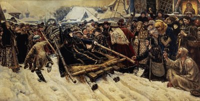 A execução de Boyarina Pajaritar Morozova (d.1675) 1887 de Vasilij Ivanovic Surikov