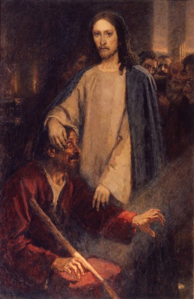 A cura do cego de Jericó, 1888 de Vasilij Ivanovic Surikov