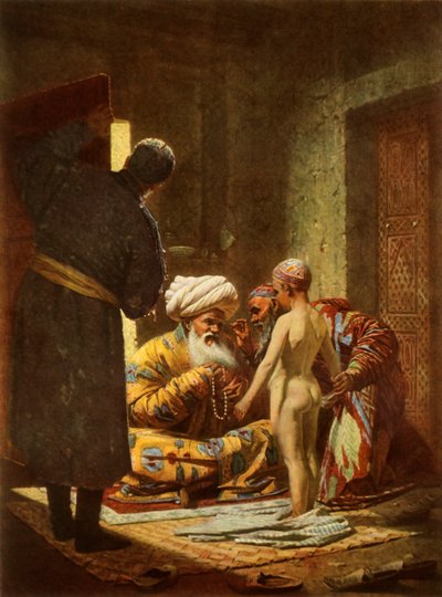 A venda de um jovem servo, 1872, 1965. de Vasily Vereshchagin