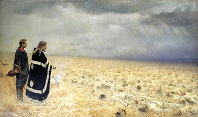 O vencido, réquiem, c1877-c1878 de Vasily Vereshchagin