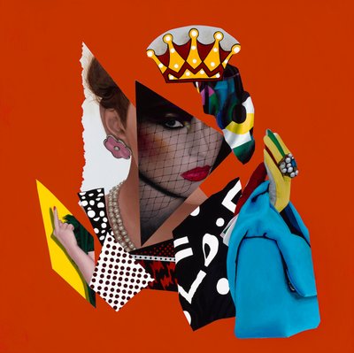 A bit of a Drama Queen, 2019 (Acrílico sobre madeira) de Vaskeen Vaskeen