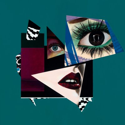 Velo de ébano, 2015 (Acrílico sobre tela) de Vaskeen Vaskeen