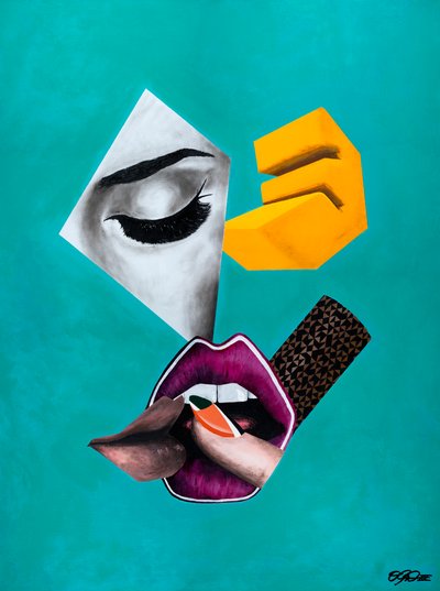 Eyes Wide, 2014 (Óleo x Acrílico sobre tela) de Vaskeen Vaskeen