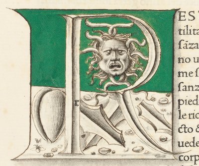 Detalhe de &39;Historia Naturalis&39; de Plínio, o Velho de Venetian School