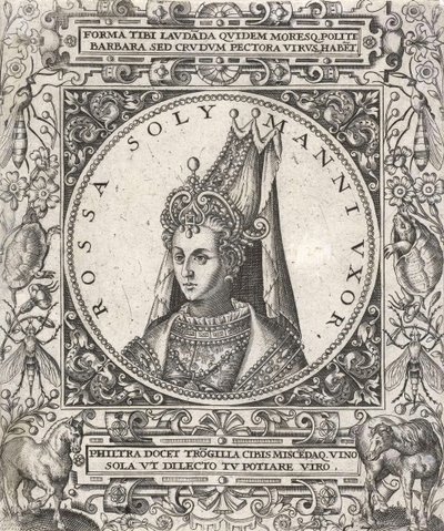 Retrato do sultão Roxelane de Venetian School