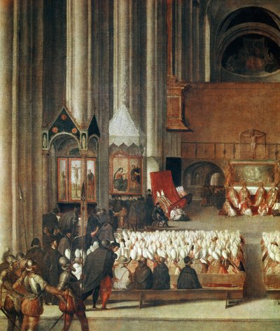 A Assembléia do Conselho de Trento de Venetian School