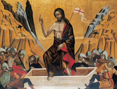 A Ressurreição, Veneza ou Creta, c.1500 de Veneto-Cretan School