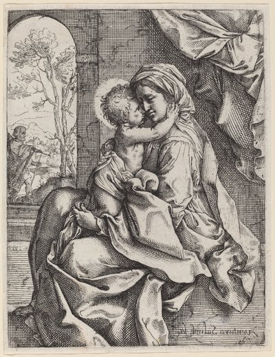 Virgem e o Menino de Ventura Salimbeni after Guido Reni