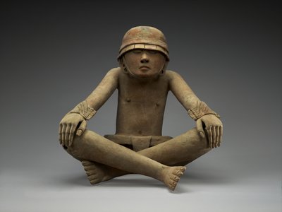 Jogador de bola, 600-900 AD (cerâmica) de Veracruz Veracruz