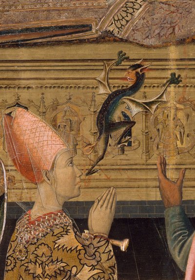 Princesa Eudoxia diante do túmulo de Santo Estevão Detalhe de Vergós Family