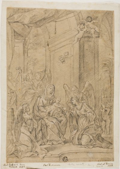 Casamento Místico de Santa Catarina de Veronese (Paolo Caliari)