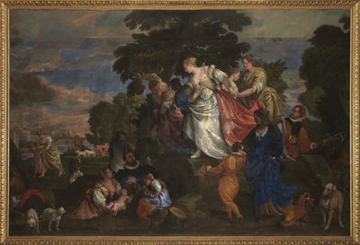 Moisés salvou das águas, 1582-83 de Veronese