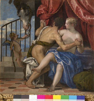 Vênus e Marte, c.1575-80 de Veronese