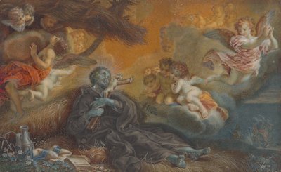 A Morte de S. Francisco Xavier, c.1750 (óleo sobre velino) de Veronica Stern