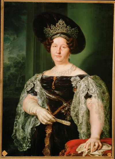 Maria Christina de Bourbon, quarta esposa de Fernando VII (pintura sobre tela) de Vicente Lopez y Portana