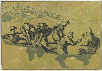 O Miraculous de Peixes Depois de Rafael, c.1540. de Vicentino