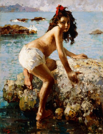 A garota da rocha de Vicenzo Irolli
