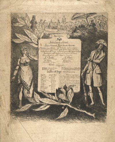 Program de la représentation du 3 fevrier 1878, salle Ventadour de Vicomte Ludovic Lepic