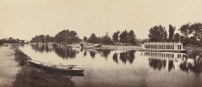 Barcaças em Oxford, 1862. de Victor A Prout
