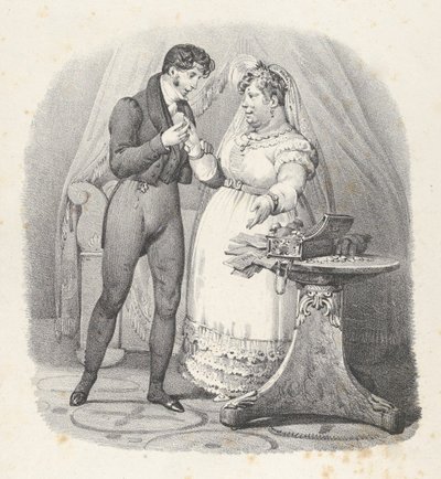Indivíduo. XVII: Deve haver um Fim! Vou me casar Deve acabar! Sou casado, 1824., de Victor Adam