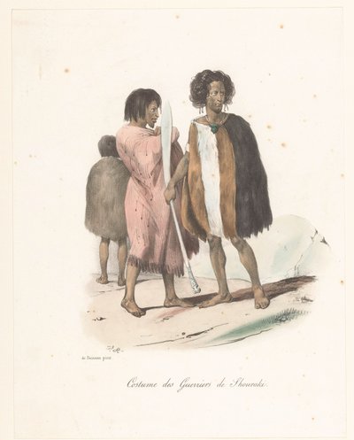 Traje dos guerreiros de Shouraki (Nova Zelândia)
Costume des Guerriers de Shouraki (título sobre o objecto)
Voyage de découvertes de l