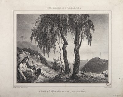 A sombra de Napoleão visitando seu túmulo, vista de Santa Helena de Victor Adam