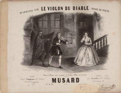 Quadrille para Le Violon du Diable por Cesare Pugni, ca. 1849. de Victor Coindre
