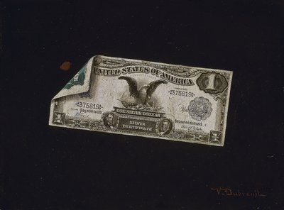 Certificado de prata de um dólar de Victor Dubreuil