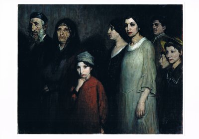 Os Emigrantes, c.1910 (óleo sobre tela) de Victor Hageman