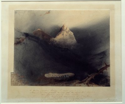 A Montanha dos Mitos Desenho de Victor Hugo (1802-1885) 1839 Paris, Maison Victor Hugo de Victor Hugo