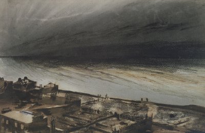 Marine-Terrace, Jersey, 1855 (carvão, lápis e guache sobre papel) de Victor Hugo