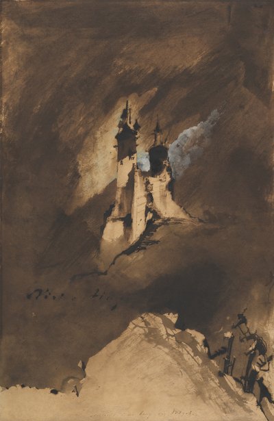Lembrança de um castelo em Vosges, 1857. de Victor Hugo