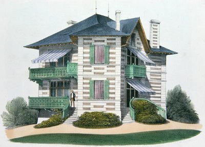 A House at Etretat, ilustração de 